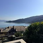 Stone Within Ancient Castle Walls Surrounded By A Lush Garden With Stunning Sea Village And Palmaria Views Sunlit Day *